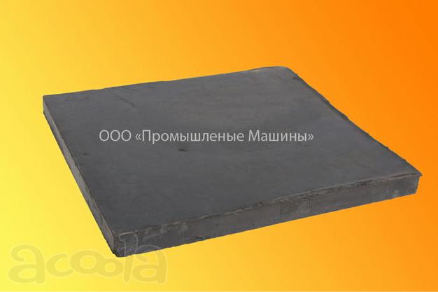Техпластина для коммунальной техники резиновая без корда 500х500х40 (простая)