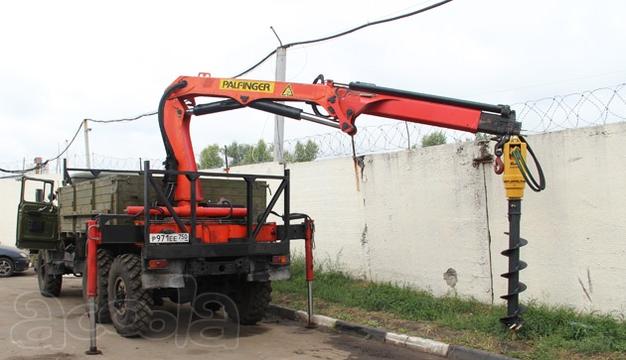 Бур DCd-7 (Англия) на КМУ, автокраны