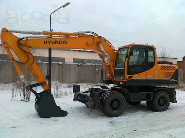 Аренда колёсного экскаватора HYUNDAI R-170