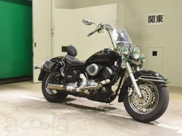 Мотоцикл круизер Yamaha Dragstar 1100 Classic рама VP13J боковые мотосумки гв 2003