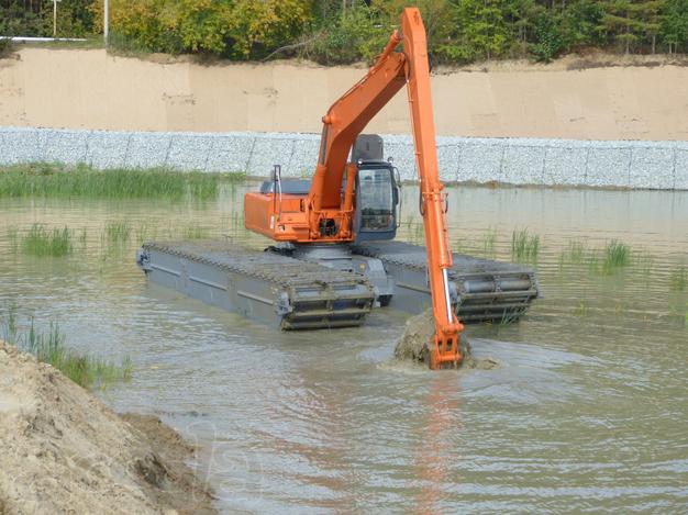 Сдам в аренду пантонный экскаватор ZX200 RIVER