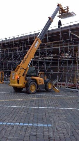 Телескопические погрузчики в аренду от 6 метров до 18 метров вылет стрелы