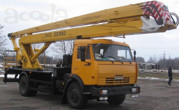Аренда! Автовышка 28 м. Коленчатая Камаз ПСС-121.28.