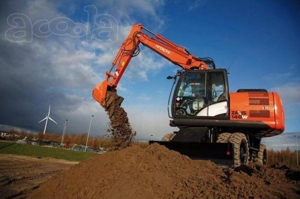 Колёсный экскаватор Hitachi ZX140W с оператором