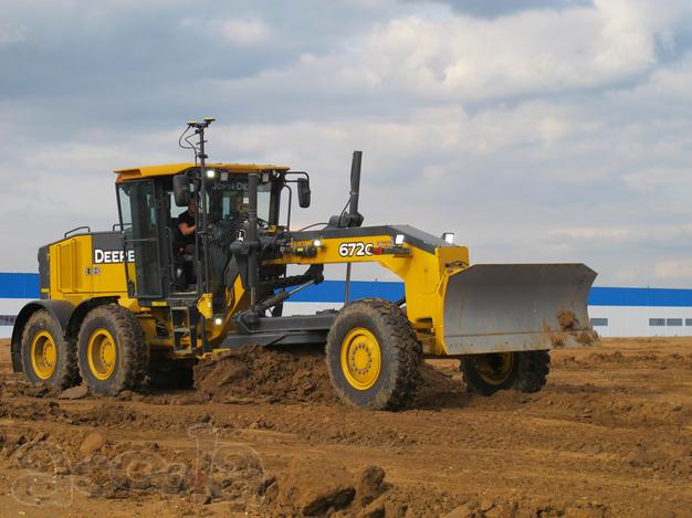 Аренда автогрейдера John Deere 672G с системой 3D нивелирования Leica
