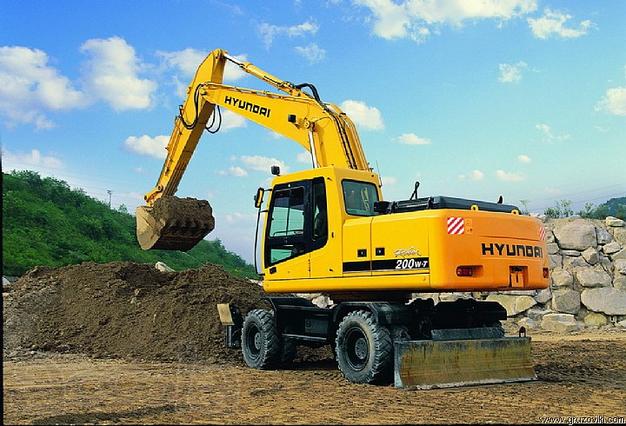 Колёсный экскаватор полноповоротный HYUNDAI 200 V- 7