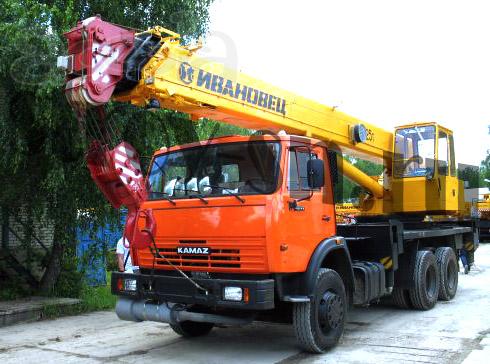 Аренда автокрана Ивановец, 25 тонн