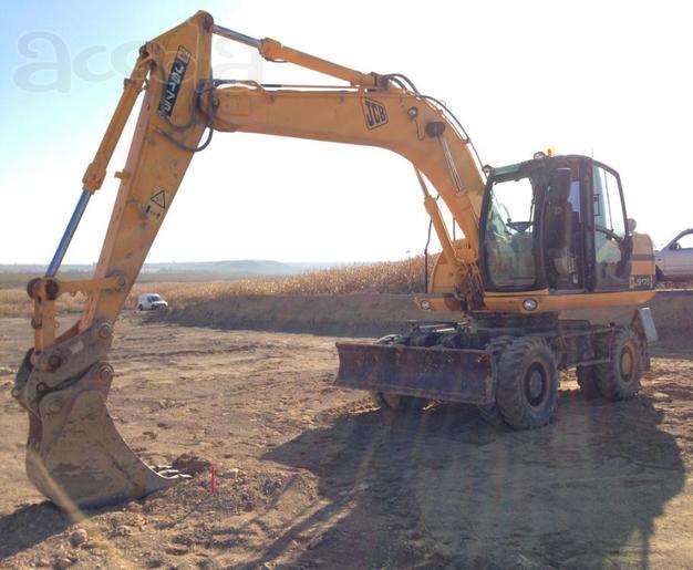 Аренда экскаватора полноповоротного колёсного JCB JS175W