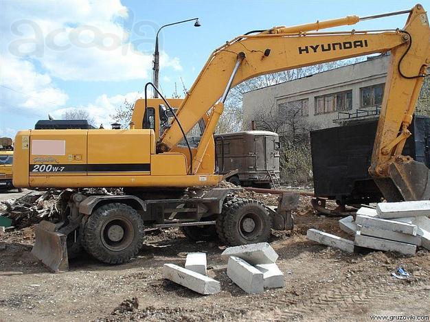 Аренда колёсного экскаватора