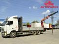 Бортовой грузовик Volvo fh truck с краном манипулятором HMF 2500