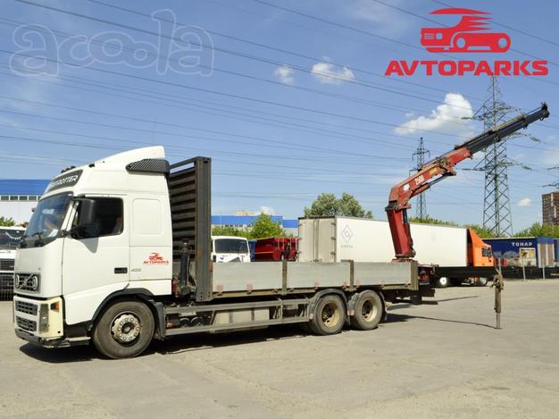 Бортовой грузовик Volvo fh truck с краном манипулятором HMF 2500