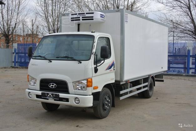 Hyundai HD-78 рефрижератор 5,2 x 2,2 x 2,2м ХОУ+гидроборт