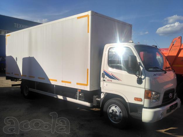 Изотермический фургон на шасси Hyundai HD78 длина 6.2 м.с. п 50 мм