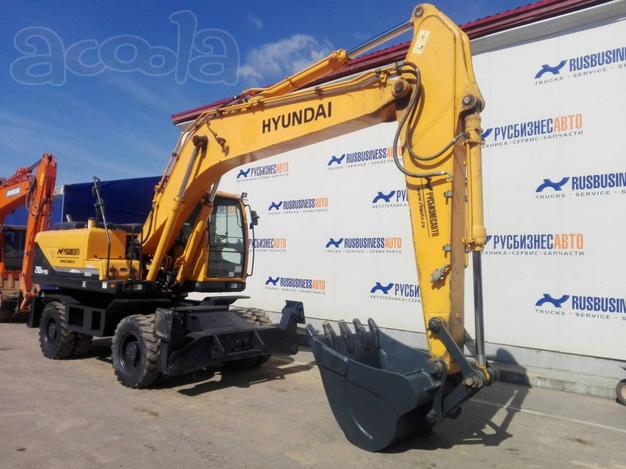 Экскаватор колёсный HYUNDAI R210W-9S б/у 2013 г.в., 5 700 м. ч