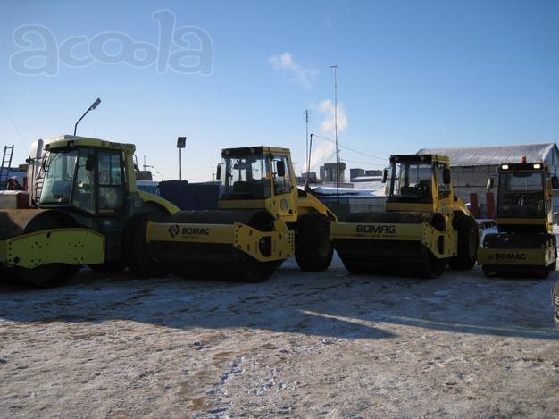 Аренда грунтовых вибро катков Bomag от 3 до 19 тонн