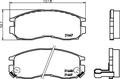 Тормозные колодки от Hella Pagid для Honda Accord, Hyundai Santamo, Mitsubishi