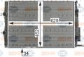 Водяной радиатор Hella Behr 8MK 376 700-404 для Renault