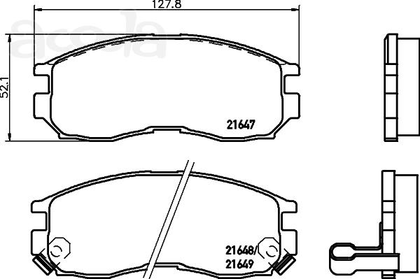 Тормозные колодки от Hella Pagid для Honda Accord, Hyundai Santamo, Mitsubishi