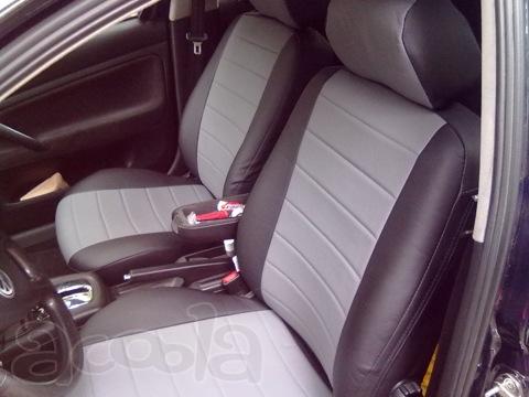 Модельные авточехлы из экокожи на Volkswagen Golf 7 с 2013-н.в.
