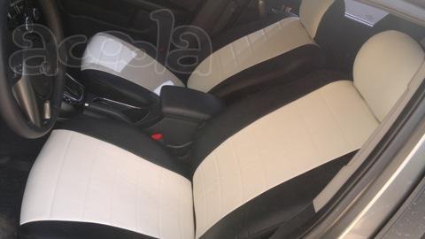 Модельные авточехлы из экокожи на Seat Leon 3 с 2013-н.в.