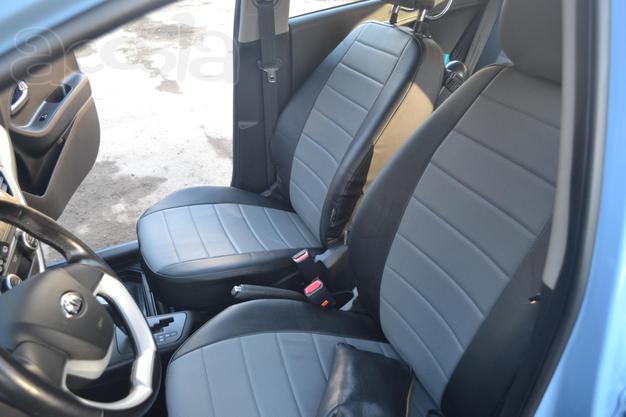 Модельные авточехлы из экокожи на KIA Picanto 2 с 2011-н.в.