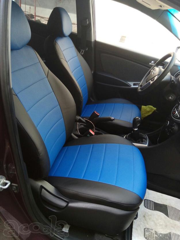 Модельные авточехлы из экокожи на KIA Ceed 1 с 2006-2012г. (купе)