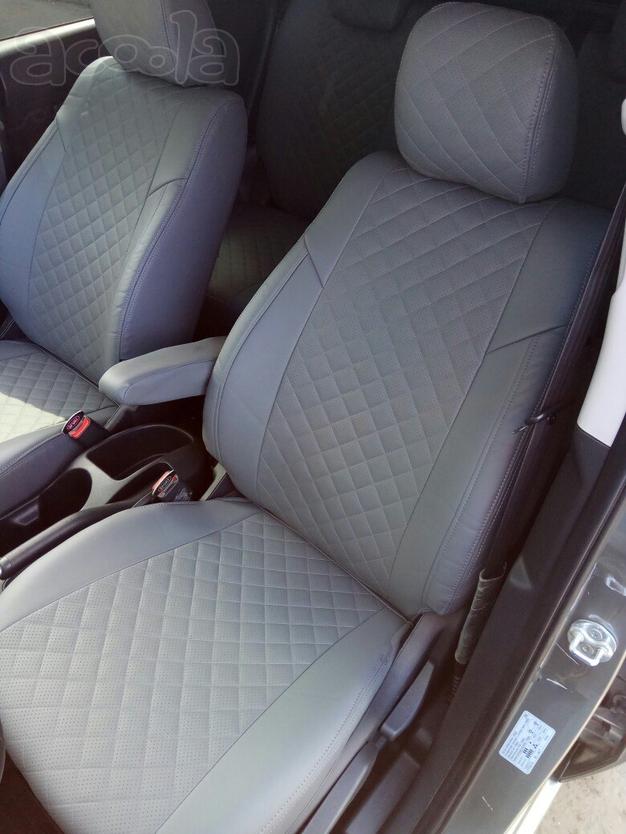 Модельные авточехлы из экокожи на Volkswagen Touareg 1 с 2002-2011г.