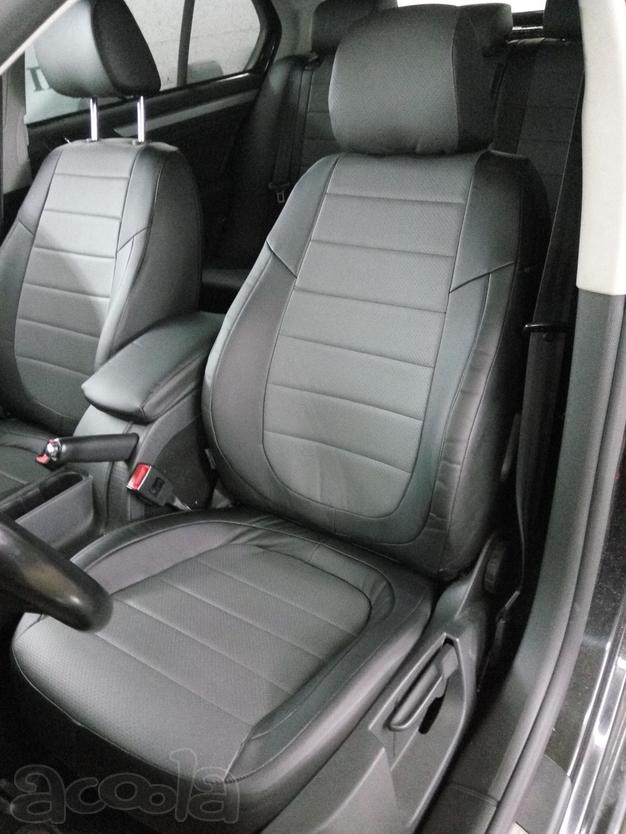 Модельные авточехлы из экокожи на Skoda Superb 2 2013-2016г.