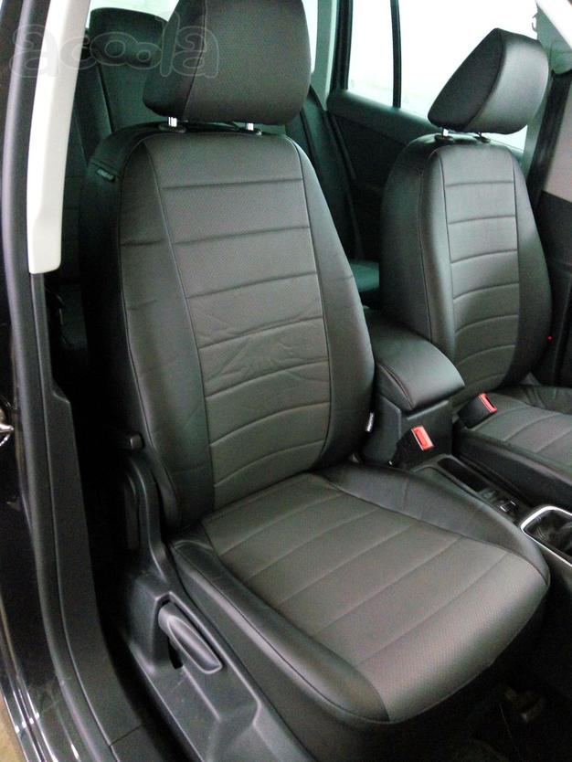 Модельные авточехлы из экокожи на Volkswagen Tiguan с 2007-н.в.