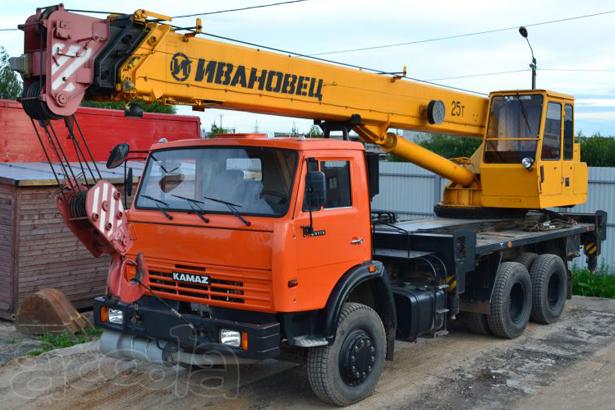 Кран колёсный камаз КС-45717К-1 25 тон ивановец