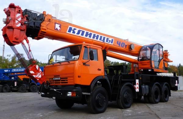 Кран колёсный камаз 65719-1К клинцы 40 тон