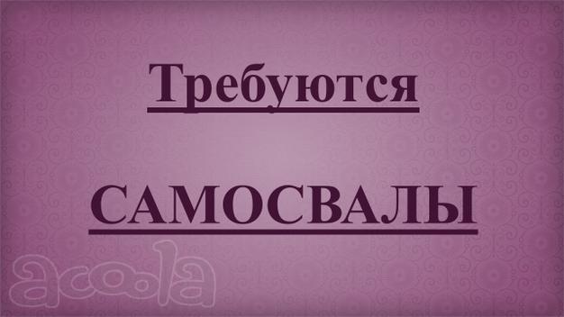 Требуются САМОСВАЛЫ!