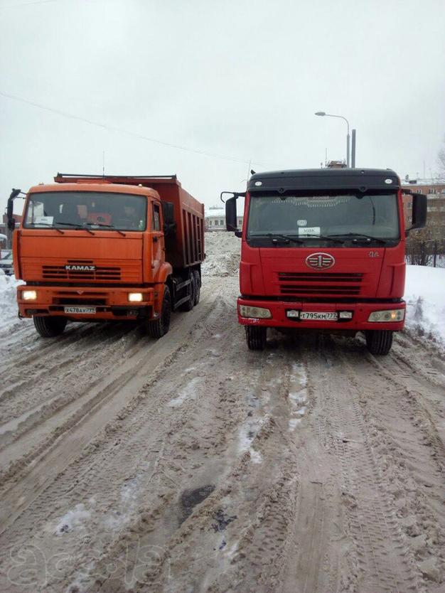 Услуги самосвалов с водителями, Москва