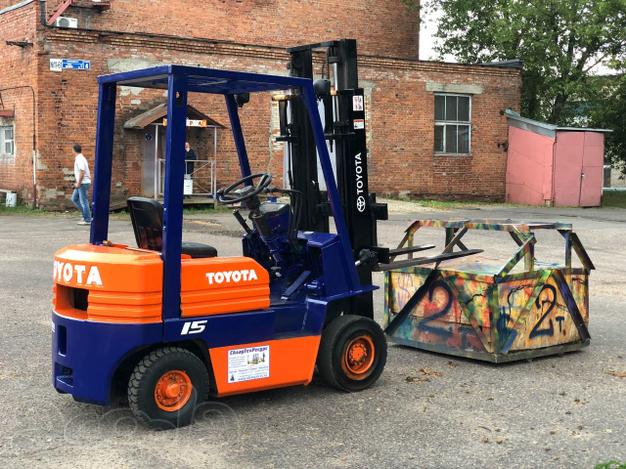 Бу дизельный погрузчик Toyota 5fd15