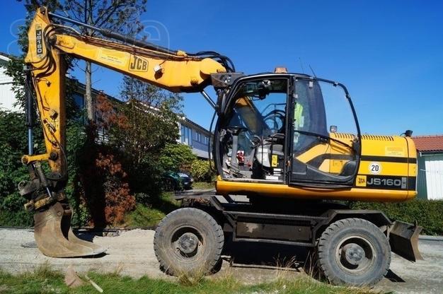 Аренда колёсного полноповоротного экскаватора jcb 160