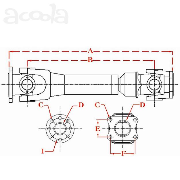 HINO Карданный вал (арт. PRS20)