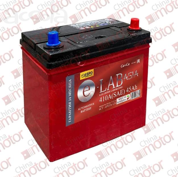 Аккумулятор 6CT-45 "E-LAB asia" JIS-B24 о.п. 236x128x225 410A "ЕАЗ" в Москве