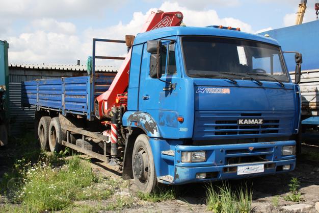 Грузовик  кран манипулятор Камаз 65117
