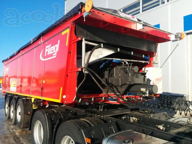 Самосвальный полуприцеп FLIEGL ASS372, термос для асфальта
