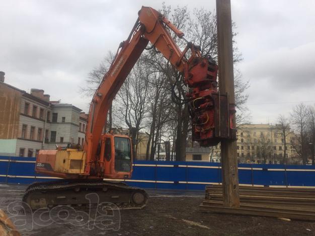 Вибропогружатель ОЗСМ на экскаваторе в аренду или ICE 416 крановый
