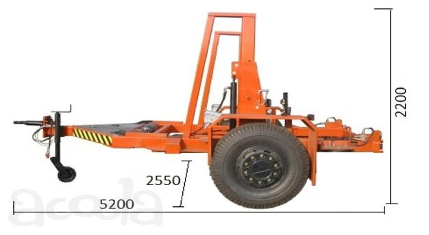 Кабельный прицеп для перевозки бабин кабеля до 6 тонн КТ - 6