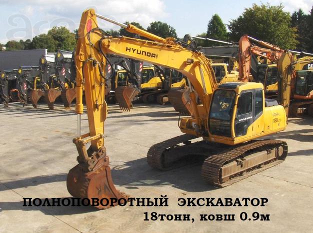 Гусеничные и КОЛЁСНЫЕ экскаваторы в габарите JCB и Хендэ