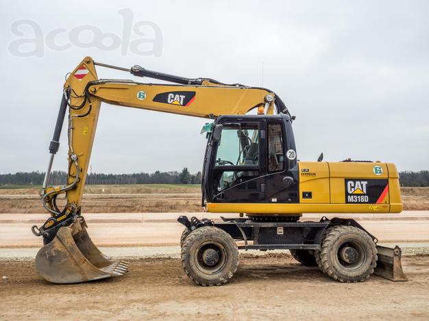Аренда колёсного экскаватора CATERPILLAR M318D