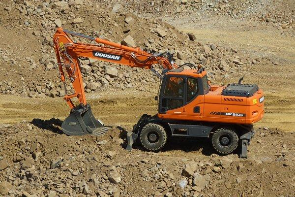Аренда колёсного экскаватора DOOSAN DX210W