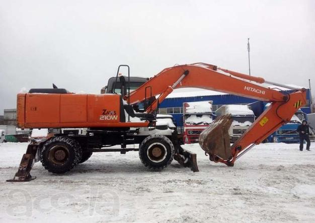 Аренда колёсного экскаватора HITACHI ZX210w