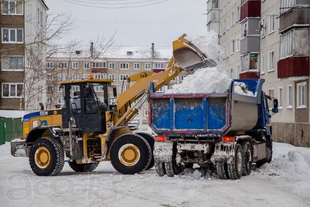 Аренда фронтального погрузчика и вывоз снега
