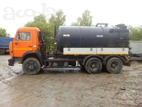 Услуги Илососа КАМАЗ-65115 ТКМ-620 Итальянская установка, бочка 10м3 в аренду
