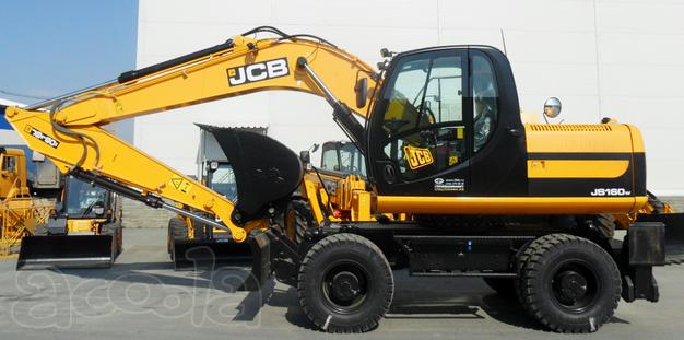 Колёсный экскаватор JCB 160W в аренду с оператором и ГСМ
