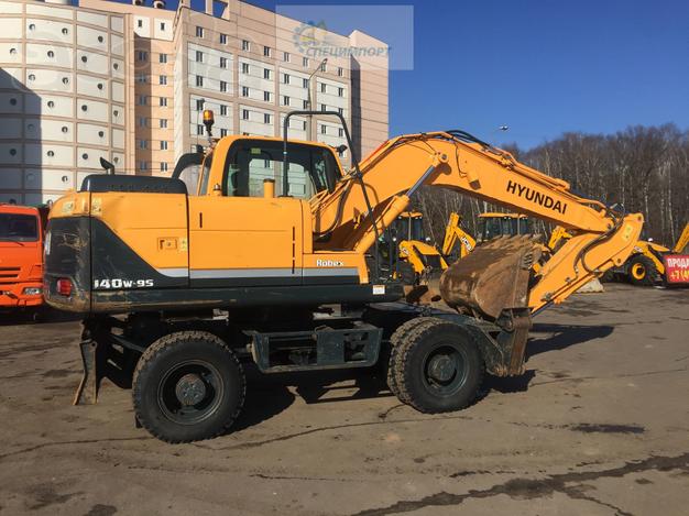 Аренда колёсного экскаватора Hyundai R140W   сдам