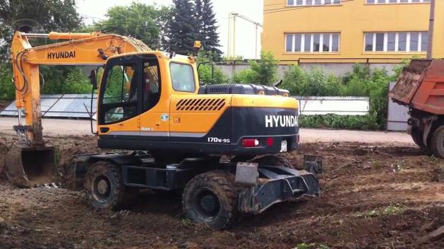 Аренда полноповоротного экскаватора HYUNDAI R170W-9R